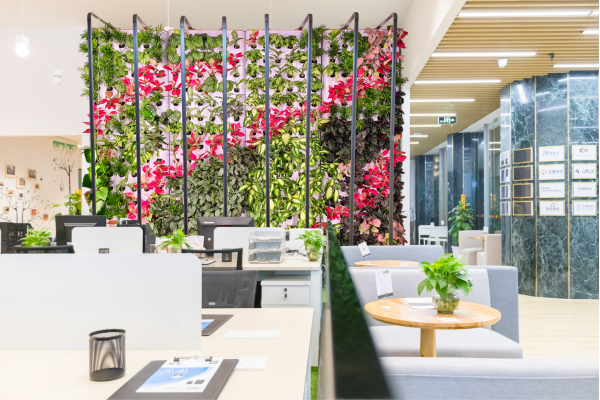 农副仓室内植物墙